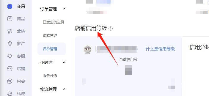 店鋪信用等級